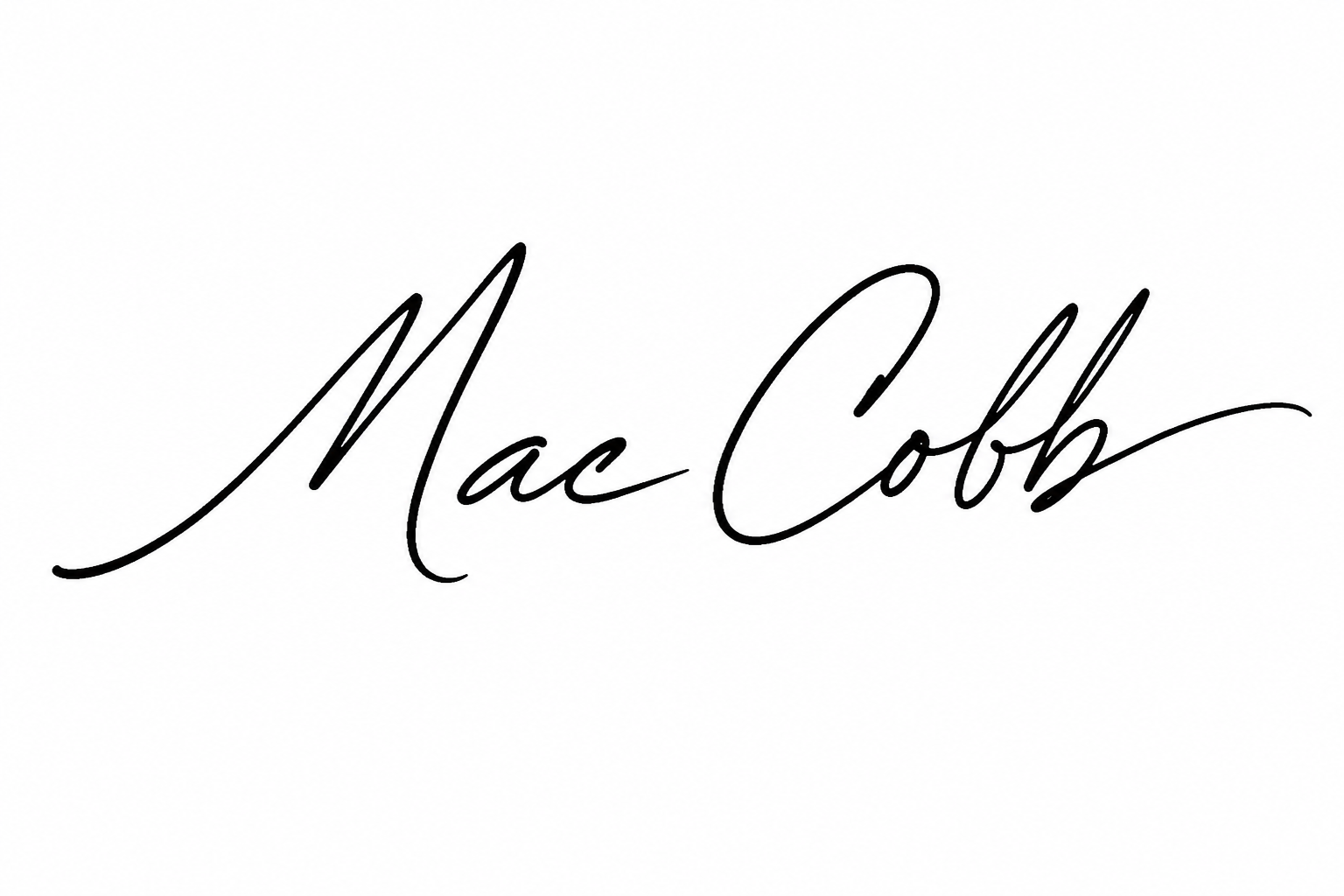 Mac Cobb signature
